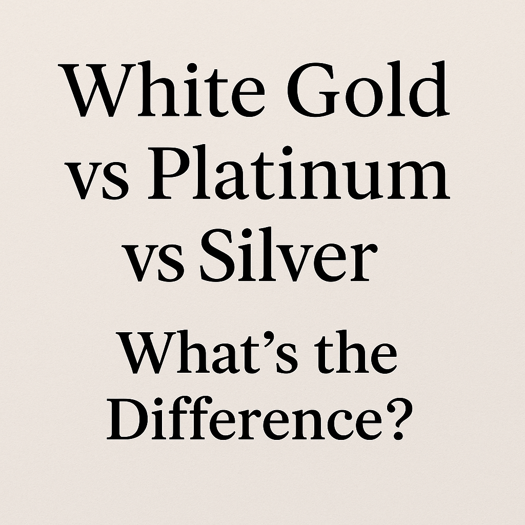 White Gold vs Platinum vs Silver: What’s the Difference?